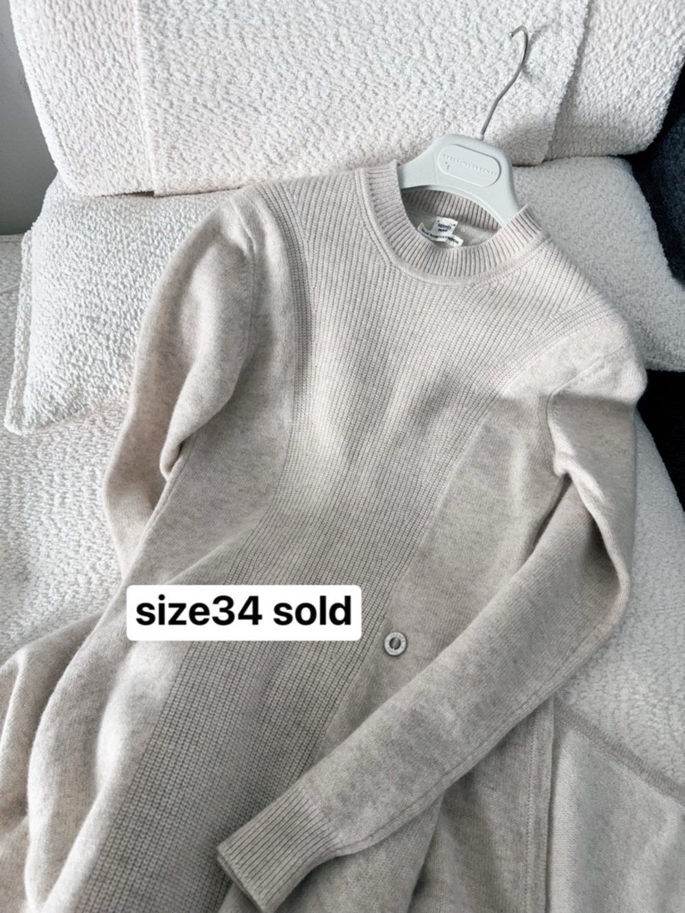 ❌Sols Hermes Cream Long-Sleeve Knit Dress